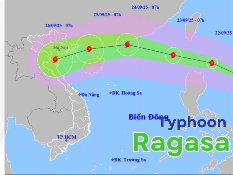 Typhoon Ragasa Strengthens to Category 14, May Impact Vietnam