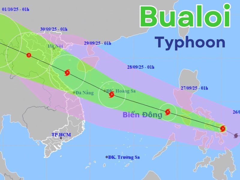 Typhoon Bualoi May Enter South China Sea Tonight